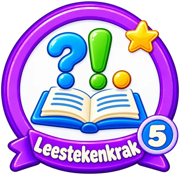 Badge Leestekenkrak, taal 5de leerjaar